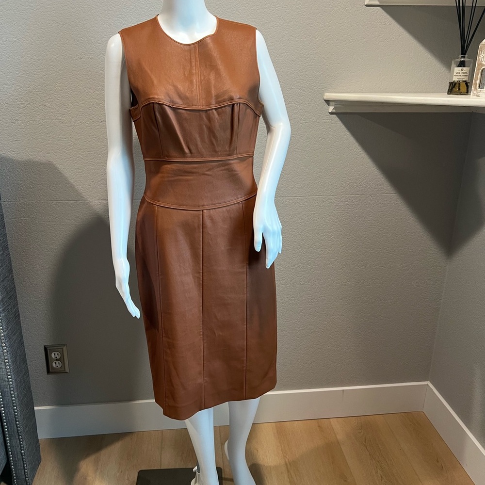 Narciso Rodriguez Tan Midi Dress